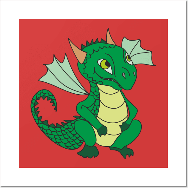 Little dragon Wall Art by Alekvik